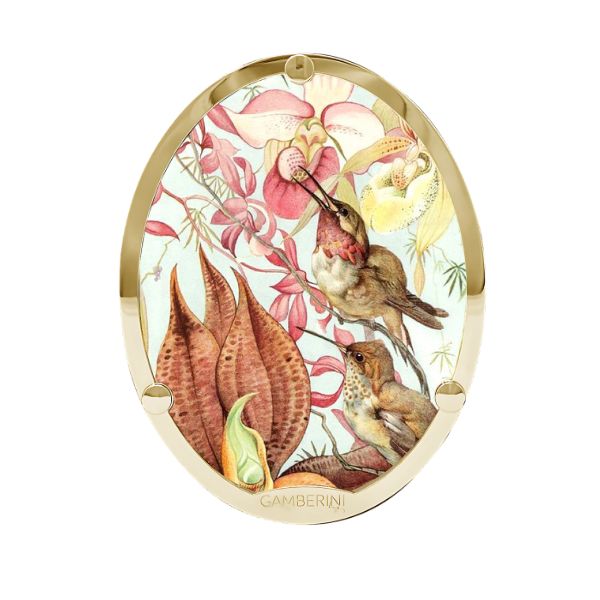 Cameo Print 004 – Hummingbirds and Orchid