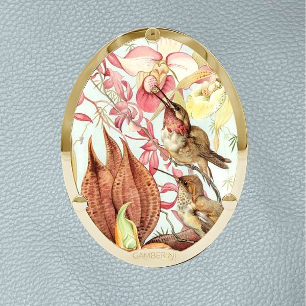Cameo Print 004 – Hummingbirds and Orchid