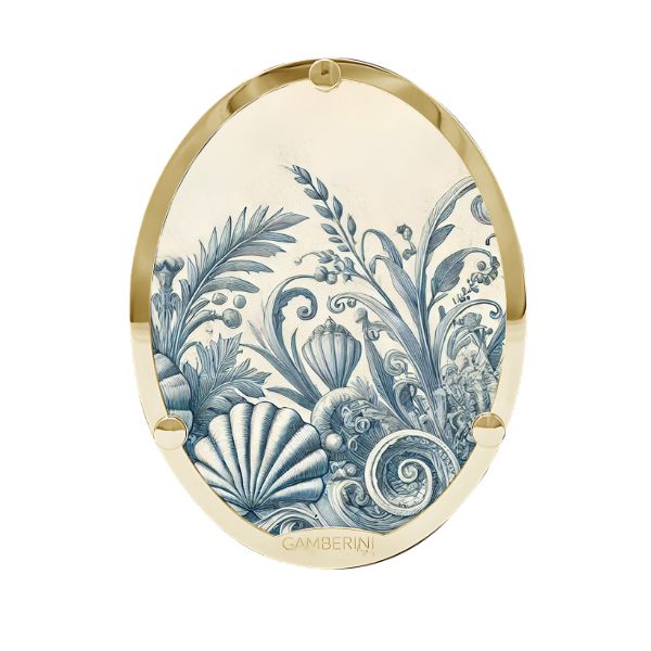Cameo Print 001 – Blue Botanical