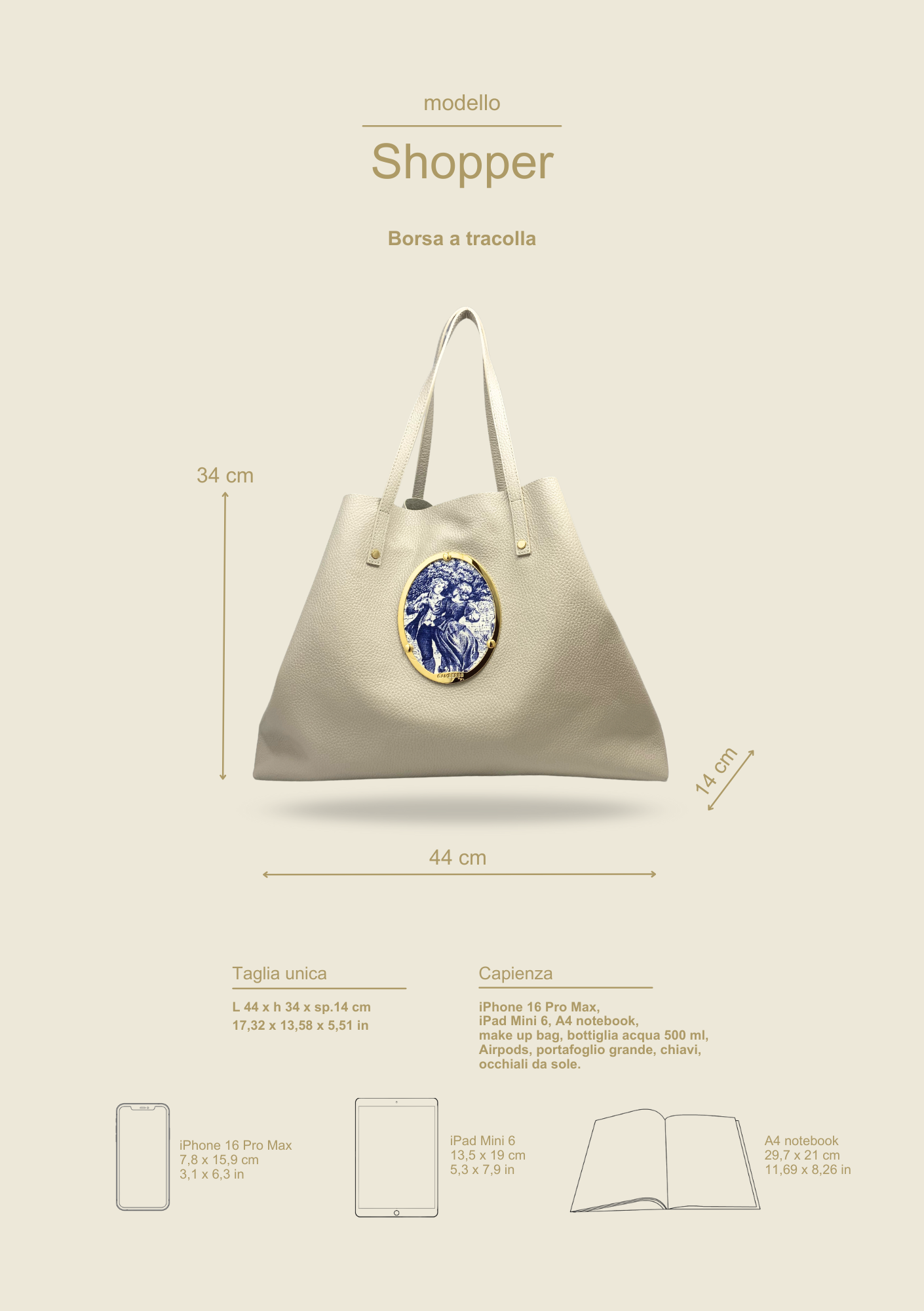 BEIGE SHOPPER