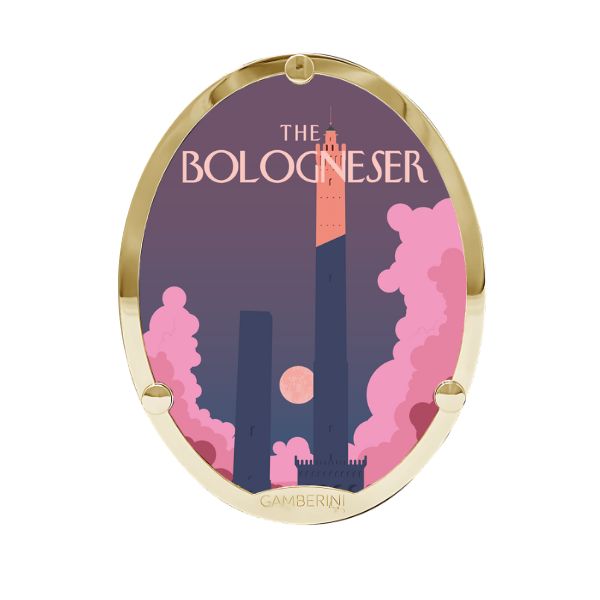 Cameo Print sulla borsa in pelle personalizzabile Gamberini Bag