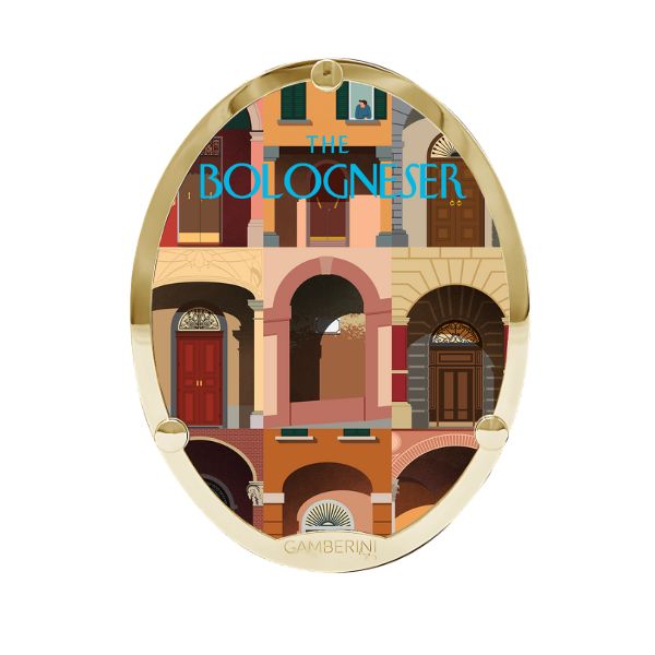Cameo Print sulla borsa in pelle personalizzabile Gamberini Bag