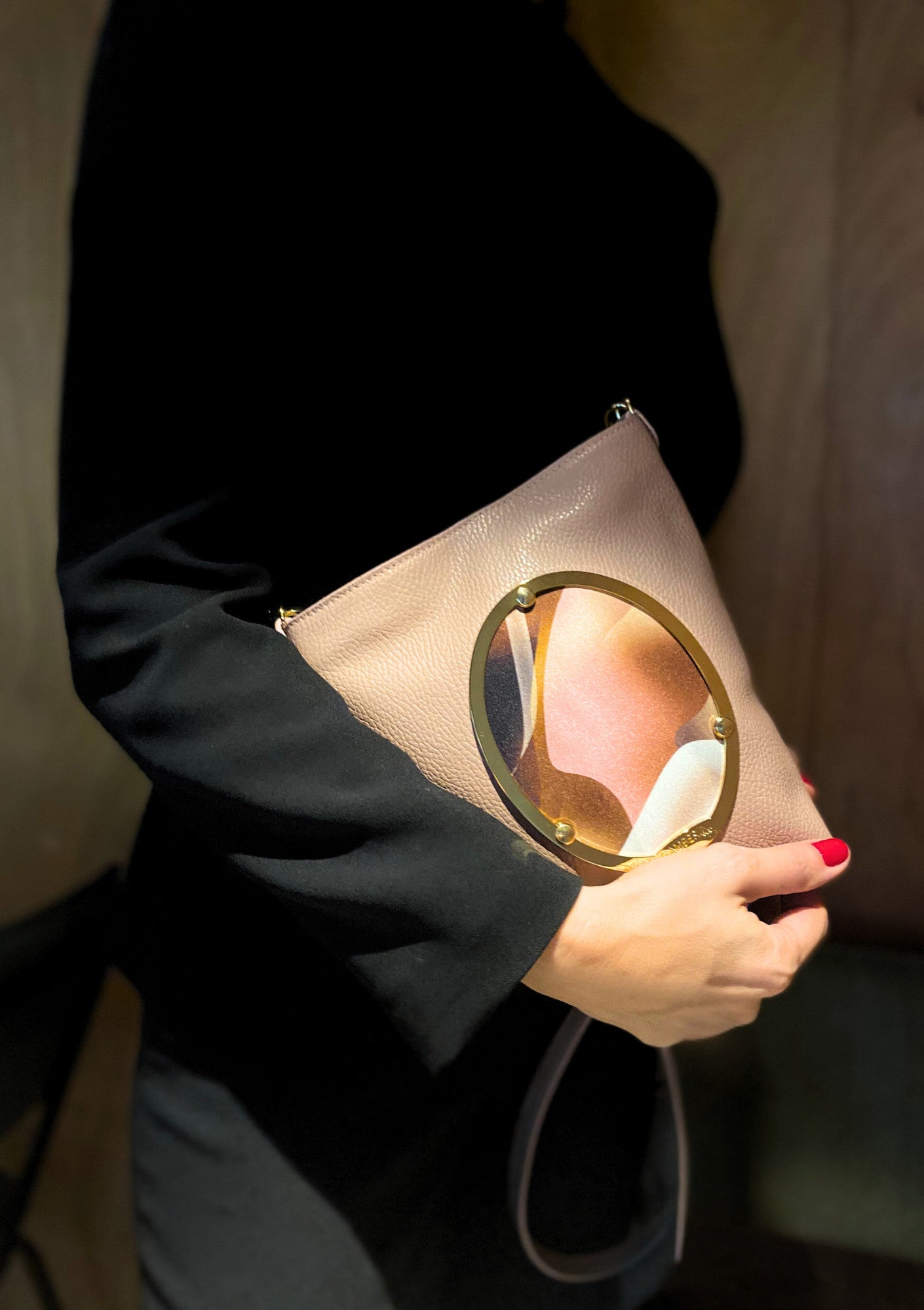 Borsa artigianale in pelle personalizzabile Emilia fatta a mano in Italia