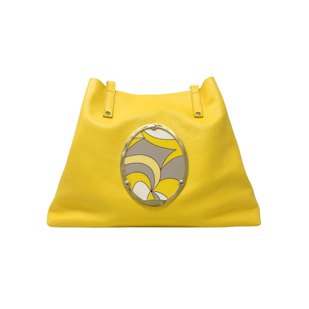 Gamberini Bag | Borse artigianali personalizzabili | Borsa Little Shopper con 3 Cameo | Tessuti alta moda