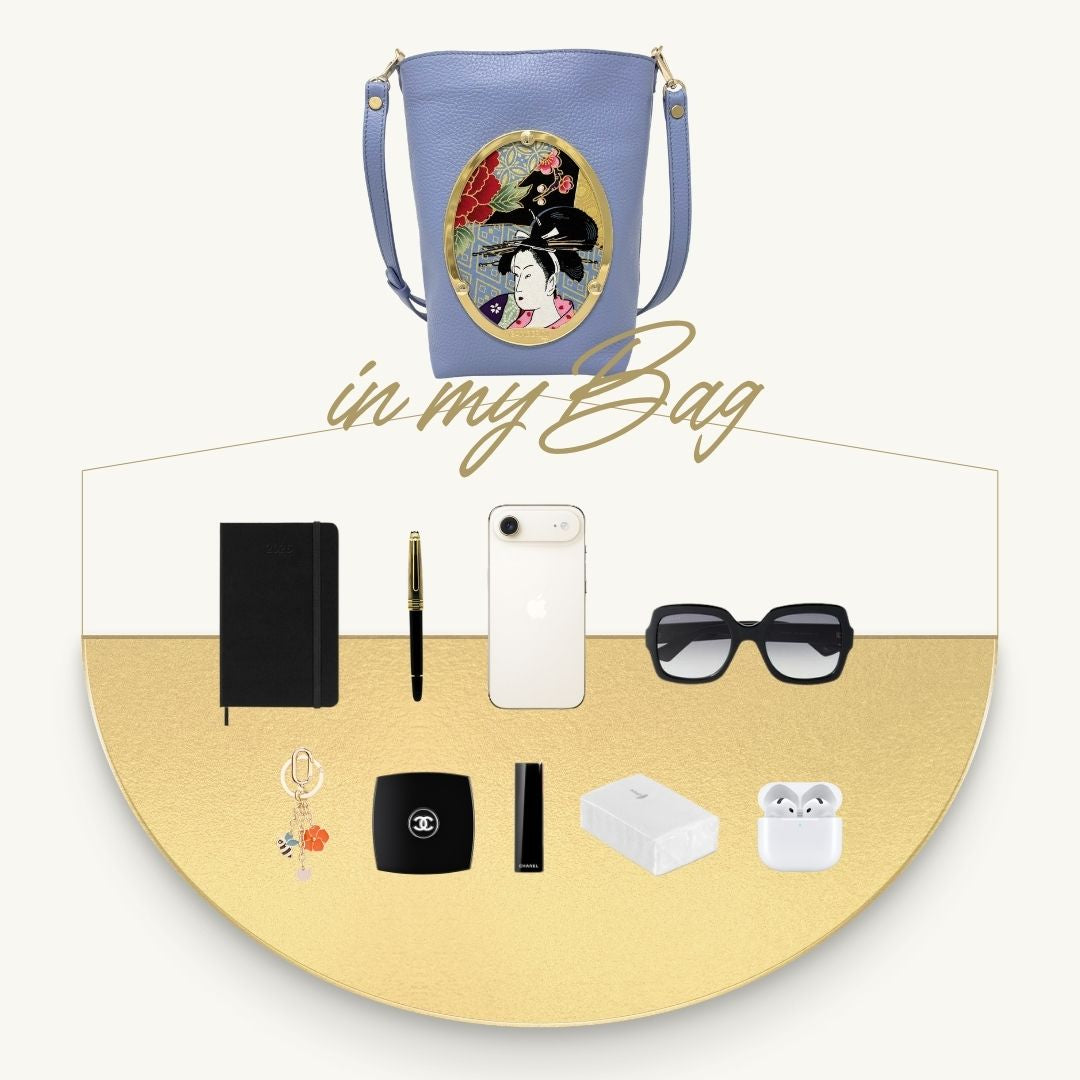 Gamberini Bag | Borse artigianali personalizzabili | Borsa Emilia con 3 Cameo | Tessuti alta moda