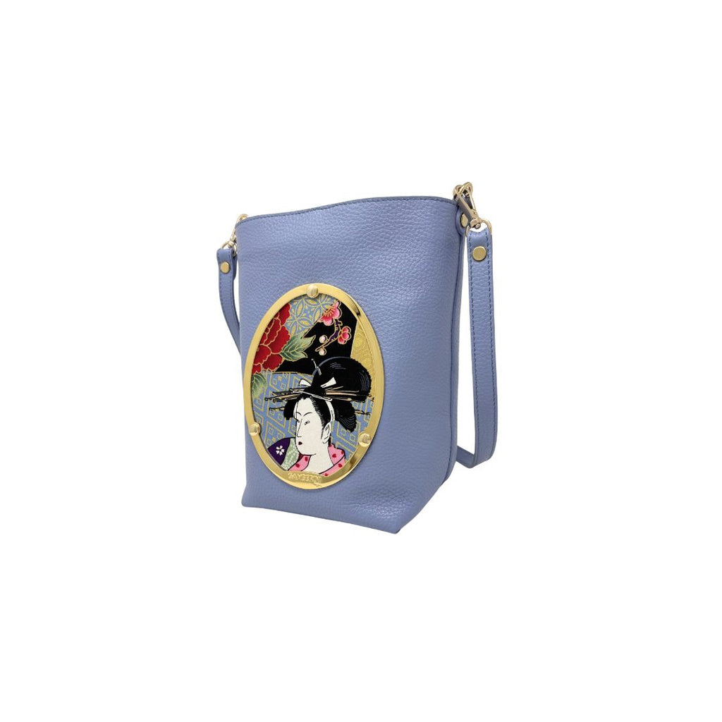 Gamberini Bag | Borse artigianali personalizzabili | Borsa Emilia con 3 Cameo | Tessuti alta moda