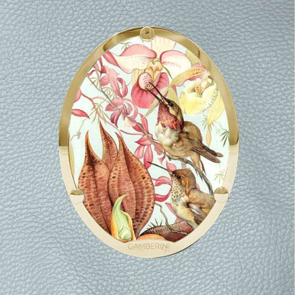 Cameo Print 004 – Hummingbirds and Orchid