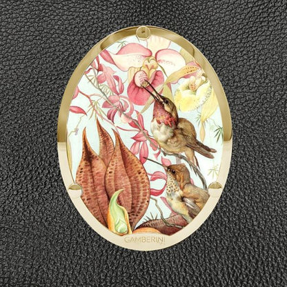 Cameo Print 004 – Hummingbirds and Orchid