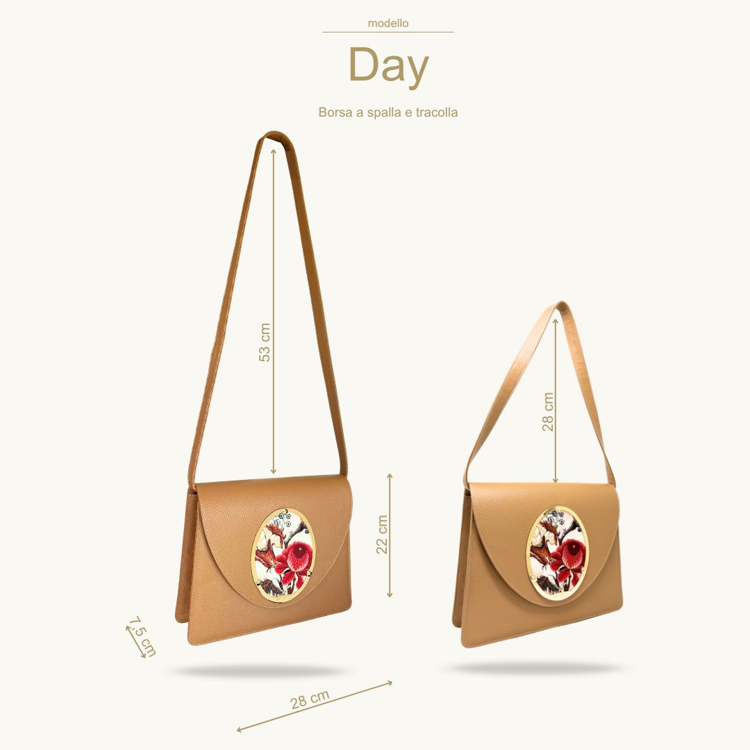 Borsa artigianale in pelle personalizzabile - DAY CORDA