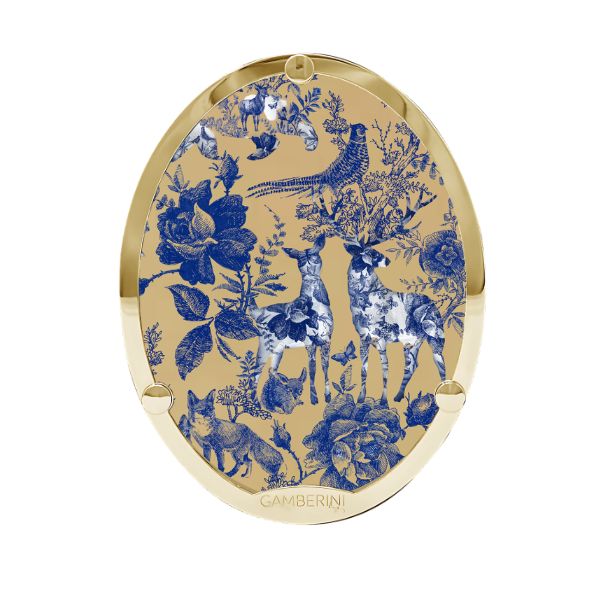 Cameo Print sulla borsa in pelle personalizzabile Gamberini Bag