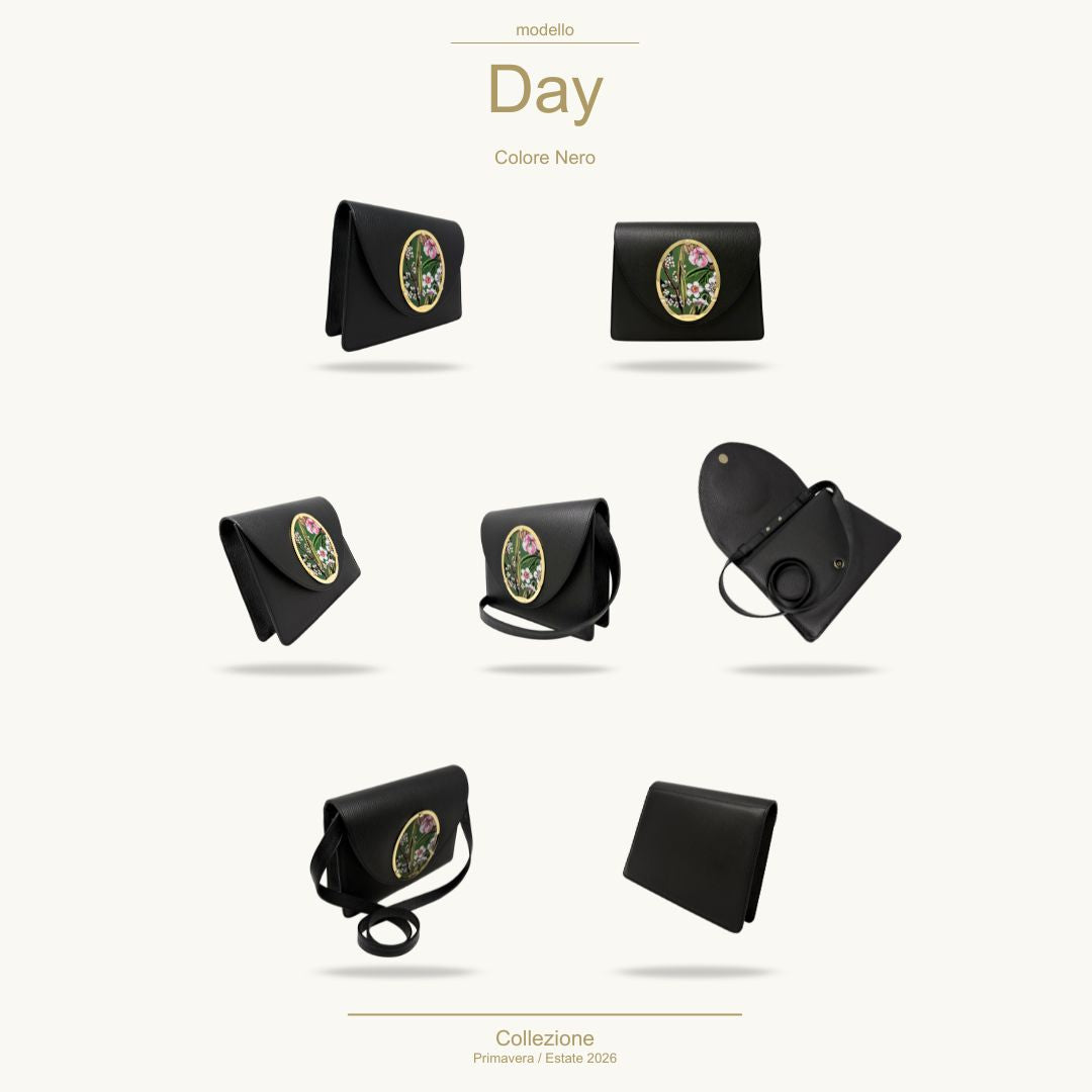 Gamberini Bag | Borse artigianali personalizzabili | Borsa Day con 3 Cameo | Tessuti alta moda