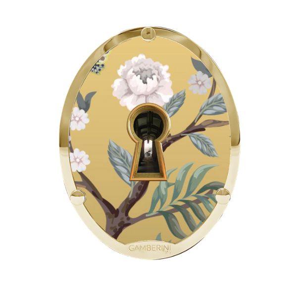 Cameo Print sulla borsa in pelle personalizzabile Gamberini Bag