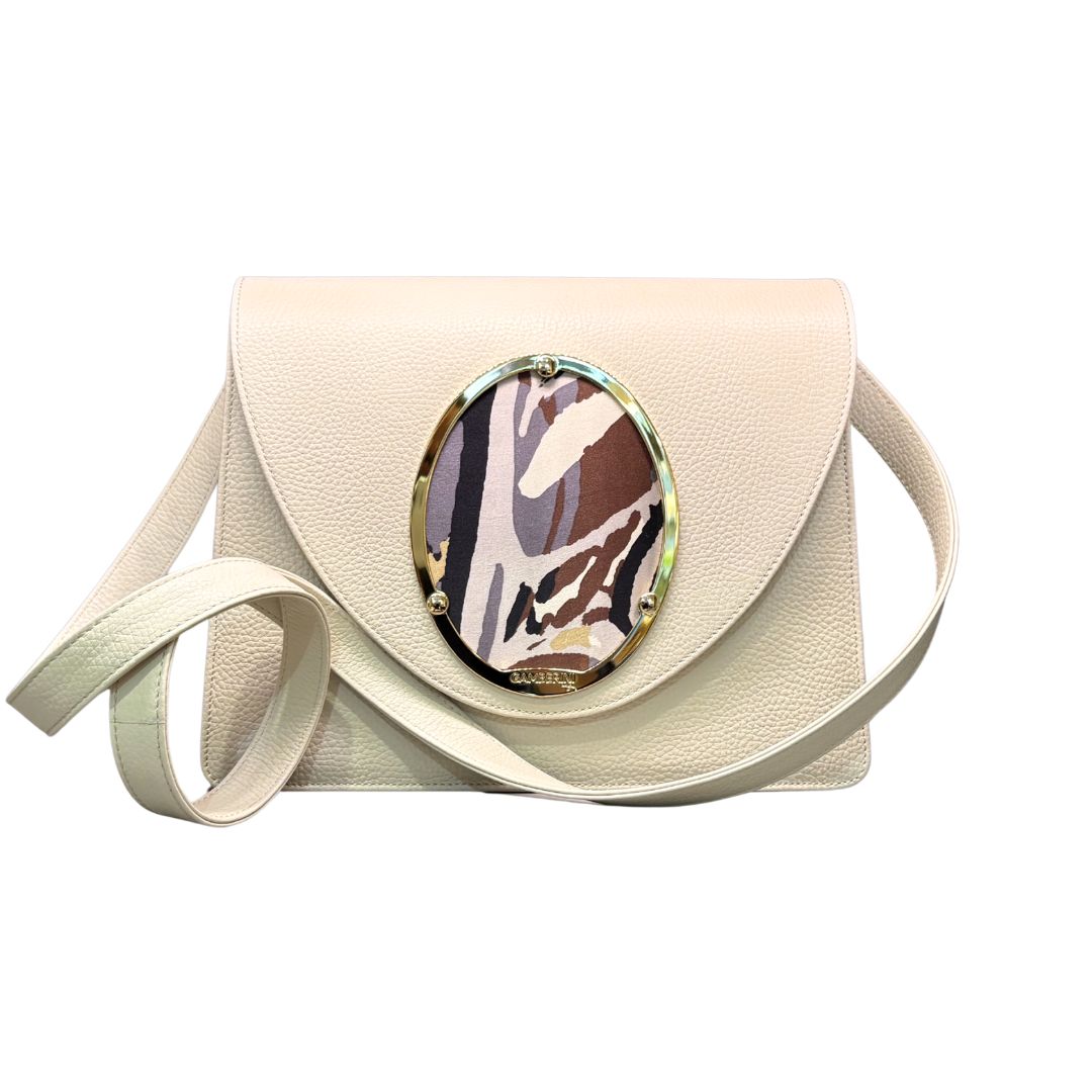 Gamberini Bag | Borse artigianali personalizzabili | Borsa Day con 3 Cameo | Tessuti alta moda