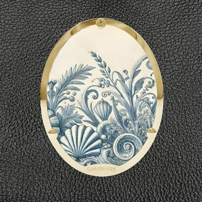 Cameo Print 001 – Blue Botanical