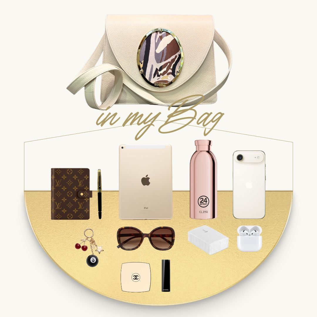 Gamberini Bag | Borse artigianali personalizzabili | Borsa Day con 3 Cameo | Tessuti alta moda