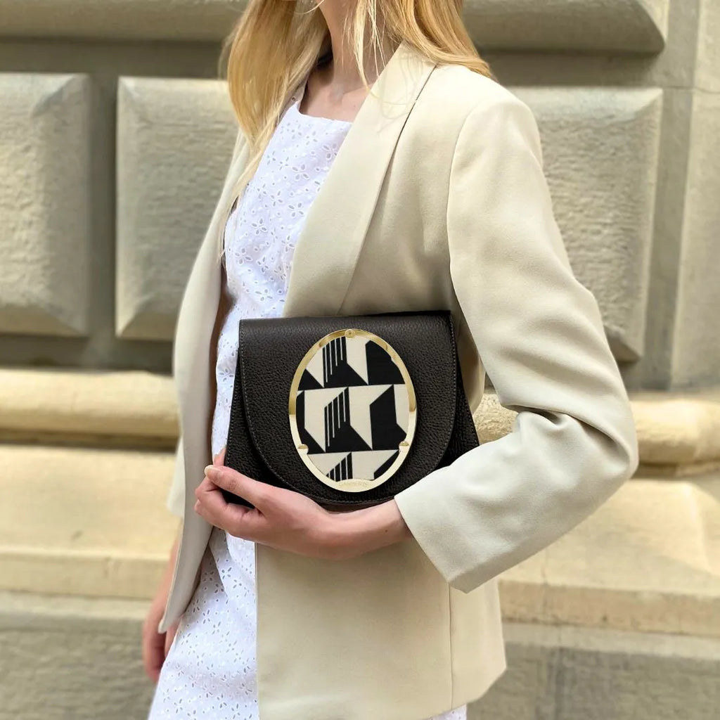Gamberini Bag | Borse artigianali personalizzabili | Borsa Night con 3 Cameo | Tessuti alta moda