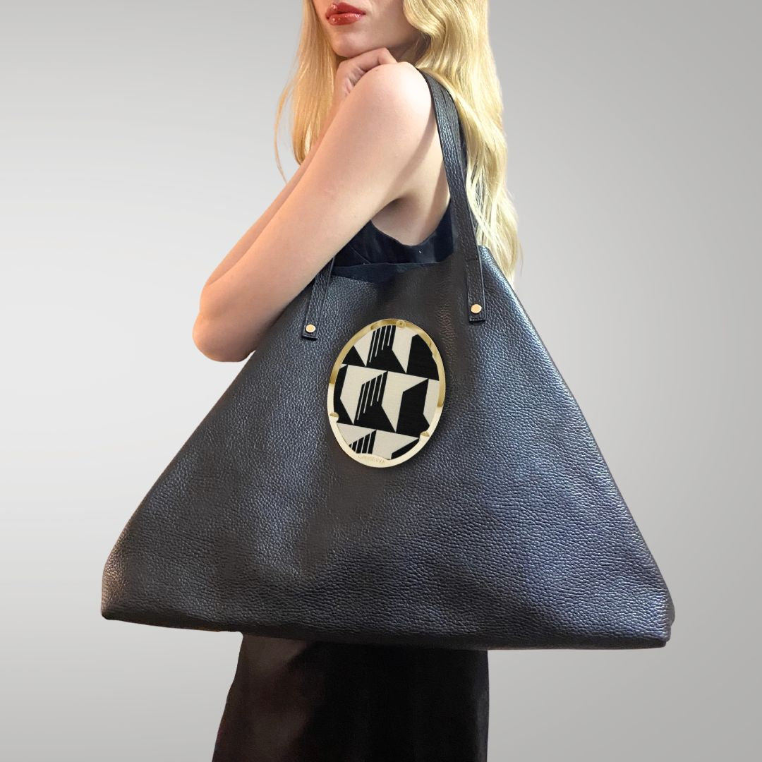 Gamberini Bag | Borse artigianali personalizzabili | Borsa Shopper con 3 Cameo | Tessuti alta moda