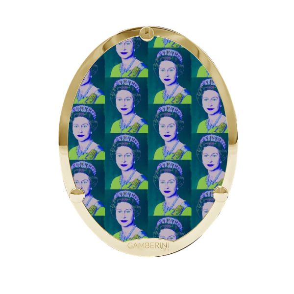 Cameo Print sulla borsa in pelle personalizzabile Gamberini Bag