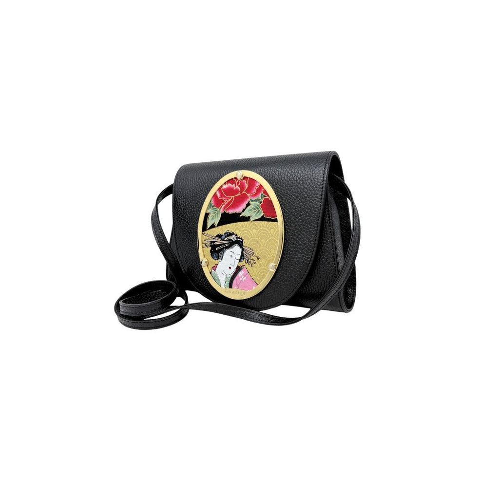 Borsa artigianale in pelle personalizzabile - NIGHT NERA